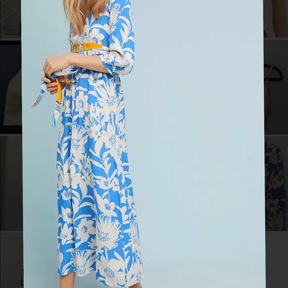 Very Mamma Mia Vibe Anthropology Sun Dress
